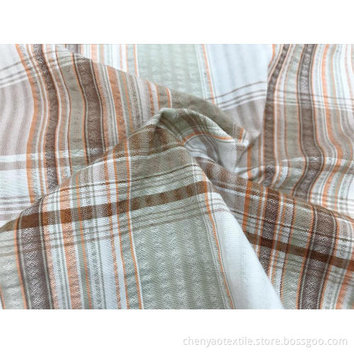 T / C Crinkle Garngefärbter Stoff